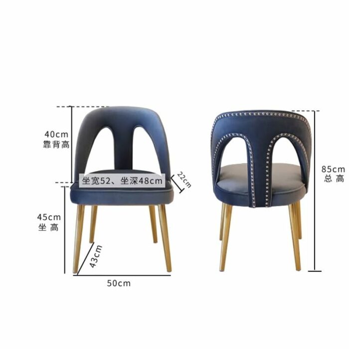 WALNUT Kitchen Dining Chair Hotel Home Living Room Chairs Office Design Makeup Interior Decoration