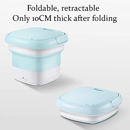 Portable Washing Machines, Mini Folding Washing Machine with Ultrasonic, Automatic Underwear Washer, Baby Fre(mini washing machine) (Pink)