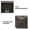 Decorative Treasure Jewelry Chest, Chest Box Case Vintage Wooden Jewelry Box, Treasure Jewelry Chest Treasure Chest, for Books Jewelry Home(#1)
