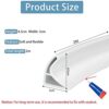 2M Curved Groove Shower Threshold Water Barrier, Wet Room Floor Barrier Dam,Shower Tray Sealing Strip,Bathroom Floor Seal Trim,Sink Bathtub Count