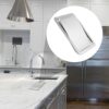Aywndgdj Stainless Steel Garbage Flap Lid Trash Bin Cover Flush Built-in Balance Swing Flap Garbage Lid for Kitchen Counter Top B