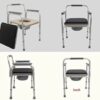 CNAOHGHN Toilet Portable for Elderly People Toilet Stool, Pregnant Women's Bathroom Chair, Bearing Weight 100 kg, Fixed Barrel Chair with Toilet