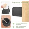 Yontree 2 Pcs Headboard Stoppers Bedside Anti-shake Fixer Adjustable Threaded Bed Frame for Home Room Furniture Wall Support (60-80mm, Black)