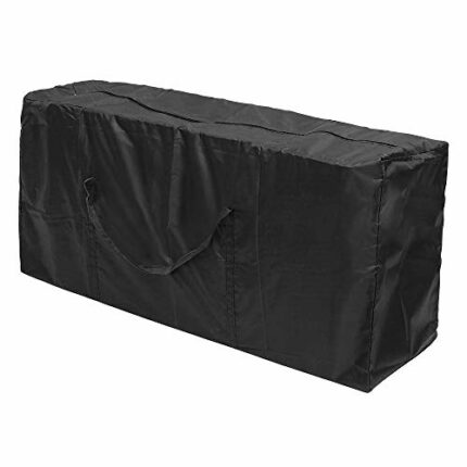 FOUNDOVE Garden Furniture Cushion Storage Bag Waterproof - Outdoor Seat Cushions Covers with Zipper and Handles, Lightweight Carry Handbag for Ch