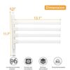 TocTen Swivel Towel Rack, Rustproof and Durable Space Saving Towel Hanger, Towel Bar Swing Out 180° Rotation, Wall Mounted/Glue Mounted Towel Rod