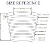 TUNAMAQU Umbrella Cone Wedge for Patio Table Hole Opening and Parasol Base Stand 1.9 to 2.7 Inch, Umbrella Pole Diameter 1.5 Inch/ 38 mm (1, Blac