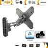 RICOO TV Bracket Tilt Swivel for 15-42 Inch for LED LCD OLED Curved and Flatscreens S2022 Monitor Wall Mount Universal for VESA 100x100-200x200