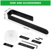 tonhui Hand Towel Holder Self Adhesive and Punch Hole, Towel Rail for Bathroom, Antioxidant Treated Alloy Steel