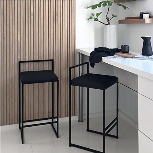 RTYHN 2 PCS Velvet Bar Stools Modern Chairs Breakfast Kitchen Counter Chairs Upholstered 26 inch Seat Height load capacity 150kg/330lbs for bar l