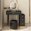 CZDYUF Lightweight Bedroom Dresser, Storage Cabinet, Integrated Vanity Set for Home Use (Color : D, Size : Light Grey)
