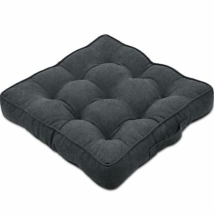 baibu Chair Cushions Large Square Seat Cushion Thickened Bench Mat Durable Floor Pillow Armchair Booster Cushion -50x50x10 CM