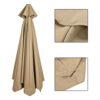 WUHNGD Replacement Parasol Cover 3m 8/6 Ribs Parasol Canopy Cover Replacement Patio Market Umbrella Waterproof Umbrella Replacement Top Shade Cov