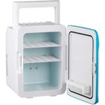 SXxingkong Mini Portable Compact Personal Home Office Refrigerator, Cooler, 13L Capacity, Fluoride Free And Eco-Friendly, Includes Bonus Car Char