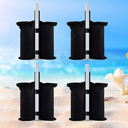 Gazebo Weights Set of 4 Heavy Duty Sand Weight Bags 600D Gazebo Weights Bags PVC Waterproof Gazebo Leg Weights for Gazeb, Pop Up Canopy Tents Out