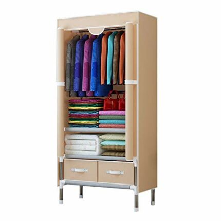 JYDQM Bedroom Multipurpose Simple Combination Wardrobe Folding Portable Clothing Storage Cabinet Dustproof Cloth Closet Home Furniture