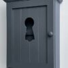 Dark Grey Key Cabinet - keyhole window