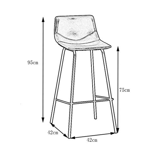 SDFGH Adjustable Height Bar Stool Seat | Airlift Swivel Barstool ,Mid-Back Padded Chair for High Ergonomic Seating (Color : Argento)