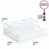 Acrylic Bottle Holder | Wine Display Riser | 6 Bottles, 2 Tier Rack | Bar Counter-Top Display Stand | Wine Rack Holder for Kitchen, Pantry, Fridg