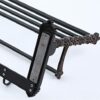HIGOH Towel Racks, Bathroom Towel Rack Wall Mounted Towel Holder,Bath Hardware Aluminum Carved Foldable Towel Rack,Towel Bar,Bath Shelf Towe Hold