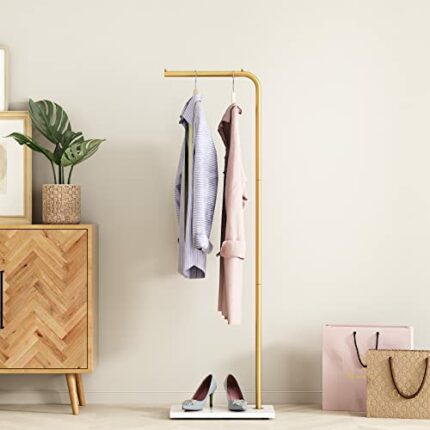 Gold Coat Rack Modern Coat Rack for Entryway Hallway Office or Bedroom Home Coat Hanger Stand, Coat Hanger Hat Hanger -59''H,DOLD