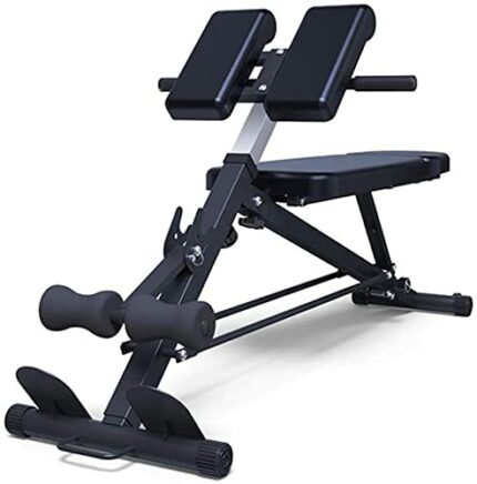 Push Up Bar Stands Adjustable Ab Bench Multi-Workout Sit Up Bench Hyper Back Extension Abdominal Weight Bench With Flat/Decline/Sit Up For Commer