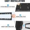 Mounting Dream Tilt TV Bracket Wall Mount, For Most 26-60 inch Flat and Curved TVs up to VESA 400x400mm and 40 KG, Ultra Slim Tilting TV Wall Bra
