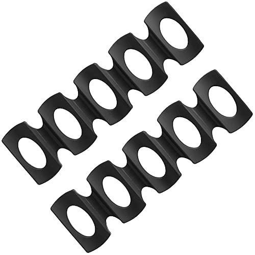 Andy's Orchids 2 Pcs Black Can Beer Rack, Wine Bottle Holder, Wine Beer Drink Mat Organizer Foldable Stacking Tidy Tool Kitchen Gadgets Racker fo