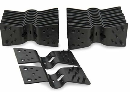 Windhager 06192 Universal Clips Special Clip for Privacy Screen, Attachment for Fence Panel, Pack of 24, Black
