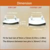 XIAONAN 20 Pcs 54mm Bed Slat End Caps Holders Replacement Plastic Bed Slat Holders for single, double and king size beds Connector Accessories (W