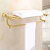 HIGOH Towel Racks,Bathroom Towel Rack Wall Mounted Towel Holder,All Copper European Towel Rack,Jade Bath Towel Rail,Bathroom Hardware Bathroom Wa
