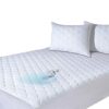 Quilted Waterproof Mattress Protector Double Extra Deep Mattress Topper Double Bed Pad Comfortable and Machine Washable Double Matress Fitted Bed