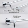 XHALERY Bathroom Free Punching Long Towel Rack,Stainless Steel Double Towel Bar,Bathroom Towel Hanging Rod Wall Mount Towel Bar 30Cm/E