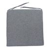 2 x Home Grey Memory Foam Garden Outdoor Chair Seat Pads Pillows Cushions 40x40x4cm Made in Cornwall.