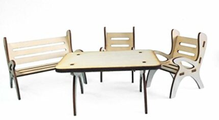Petra's Craft News A GMH08FS1 consists of 1 Table Dining Set, 1 x Garden Bench and 2 Chairs – Set of 4