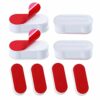 8 Pieces Toilet Seat Buffers Universal Seat Replacement Bumpers with Strong Adhesive