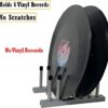 Vinyl Record Display Stand Drying Rack, Vinyl Record Storage 6-Album Display Holder Fits 12" or 7" 10" Record Album Lp’s, With soft silicone top