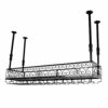 Wine racks Home/Bar Retro Metal Hanging with Glass Holder Goblet Wine Bottle Holder for Kitchen Bar Cabinet Organization Ceiling Wine Shelf Organ