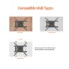 Amazon Basics Full-Motion TV Wall Mount With Horizontal Post-Installation Levelling For 32" to 86" TVs, Black