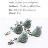 YINLER 4 Pieces Tablecloth Weights Clips Metal,Iron Antique Bird Pendant,Thick Table Cloth Weight Holder Clip,Outside Decoration Clamps for Indoo