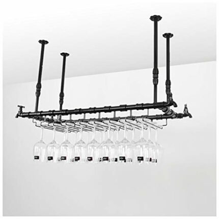 Stylish Simplicity Industrial Retro Wine Glass Stylish Simplicity Rack Creative Living Room Display Home High Glass Rack Vintage Metal Wrought Ir