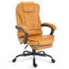 Centro Executive Office Chair With Footrest & Lumbar Support Ergonomic Recliner Computer Desk Chair Adjustable Back Rest Heavy Duty 360° Swive