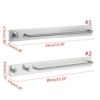 VERDDE Self-Adhesive Brushed Finish Stainless Steel Towel Bar Rack with Hook Bathroom Hand Bath Towel Holder Storage Organizer/D