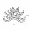 NEOCHY Wine Rack Household Wine Bottle Rack Solid Living Room European Retro