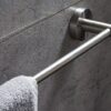 Bathroom Bathroom Towel Hanging Suspension Brushed Towel Rack Single Rod Kitchen Balcony Towel Bar Towel Bracket Tower Hanger/40Cm