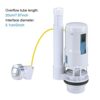 Toilet Dual Flush Valve with Push Button Toilet Flush System Replacement Adjustable Universal 1.5" or 2" Outlet 300mm Cable Cistern Flush Replace