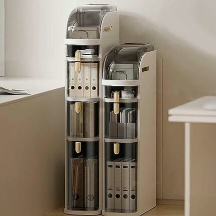 OPSREY Bathroom Organizer Cabinet With 3/4 Drawers Bathroom Free Standing Organize Multifunctional Floor Cabinet Storage Organizer Hallway Entryw