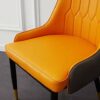 dining chair Kitchen Dining Room Furniture Chairs Pu Leather Dining Chairs Set Of 4 Modern Kitchen Side Chairs With Metal Feet Waterproof Oilproo