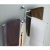 HIGOH Towel Rack Chrome Stainless Steel Towel Racks,Swivel Towel Rail,Bath Rack Wall Mounted Towel Rack Holder,With 4 Swivel Bars Bathroom Hardwa