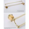 HIGOH Towel Racks, Towel Rail for Bathroom,European-Style Double-Bar Hand Towel Holder,Bath Hand Towel Holder,Bathroom Double Rack,Antique Hangin