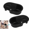 2X Black Chair Sofa Couch Release Lever Replacement Handle Durable Recliner Oval